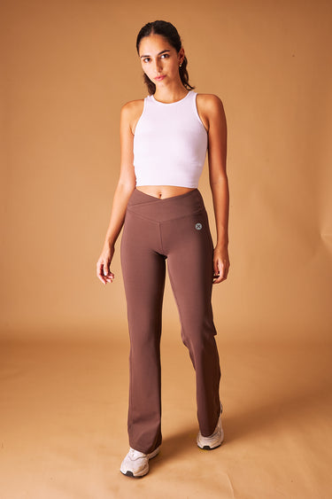 V-Cross Flared Pants