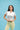 Half Zip Short Sleeve - White