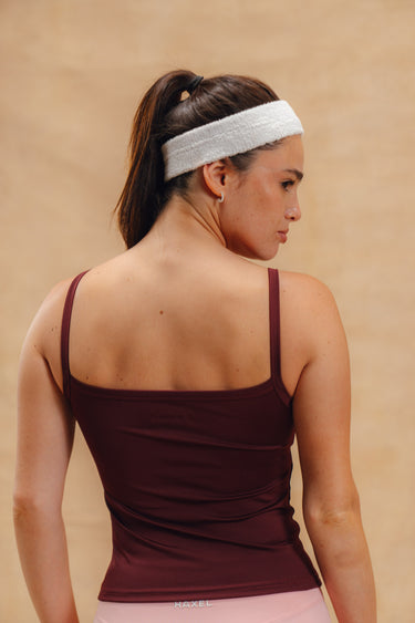 Socal Top with Built-in Shelf Bra - Cherry Red