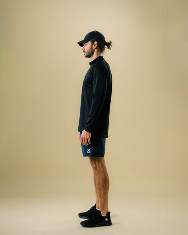 Long Sleeve Half Zip 2.0 Top in Black