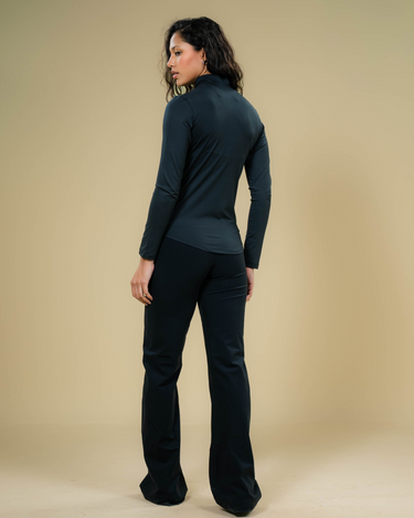 Haxel Women Long Sleeve Basic Workout Top in Black
