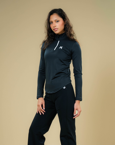 Haxel Women Long Sleeve Basic Workout Top in Black