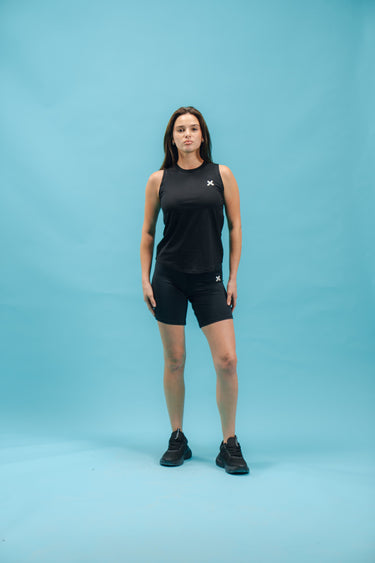 Summer Ultra Light 100% Cotton Tank -Black