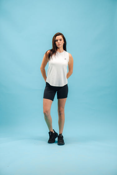 Summer Ultra Light 100% Cotton Tank - White