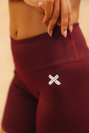 Soft Sculpt Mid-Length Biker Shorts Cherry Red