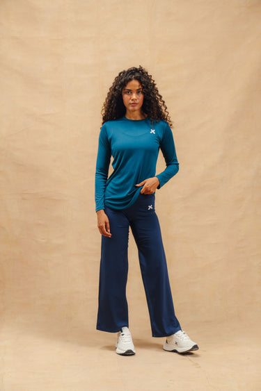 Long Sleeve Flow Top - Teal