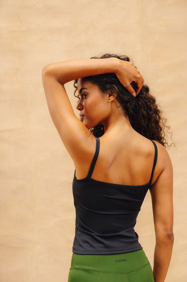 Socal Top with Built-in Shelf Bra - Black