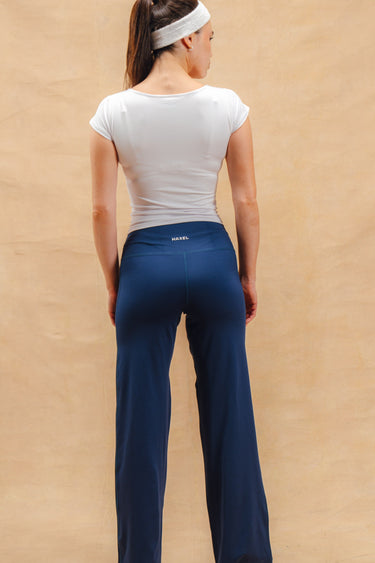 Straight Leg Yoga Pants - Navy