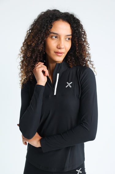 Haxel Women Long Sleeve Basic Workout Top in Black