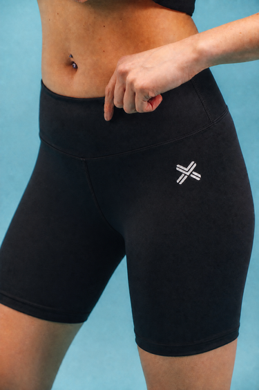 Soft Sculpt Mid-Length Biker Shorts Black