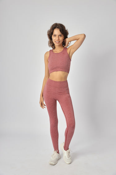 Vigor Seamless Croptop in Pastel Burgundy