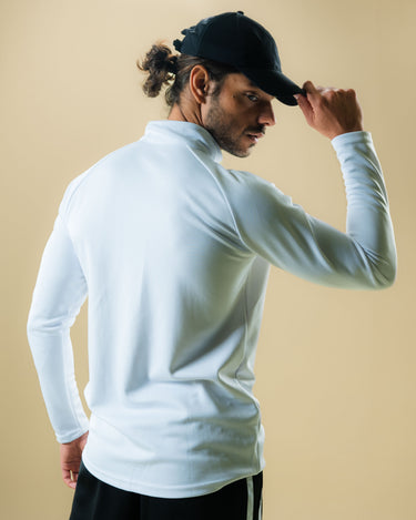 Half Zip Long Sleeve 2.0 Top in White