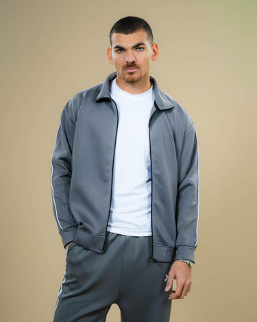 Haxel Track Jacket in Grey
