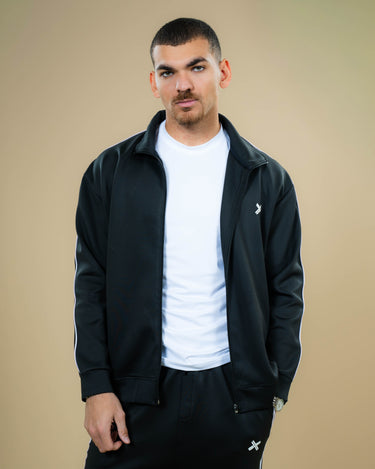 Haxel Track Jacket in Black