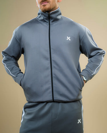 Haxel Track Jacket in Grey